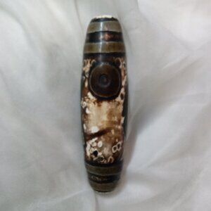 Rare Sun & Crescent Moon, Double, Two Luminaries, The Eye of Dzi Bead~Talisman